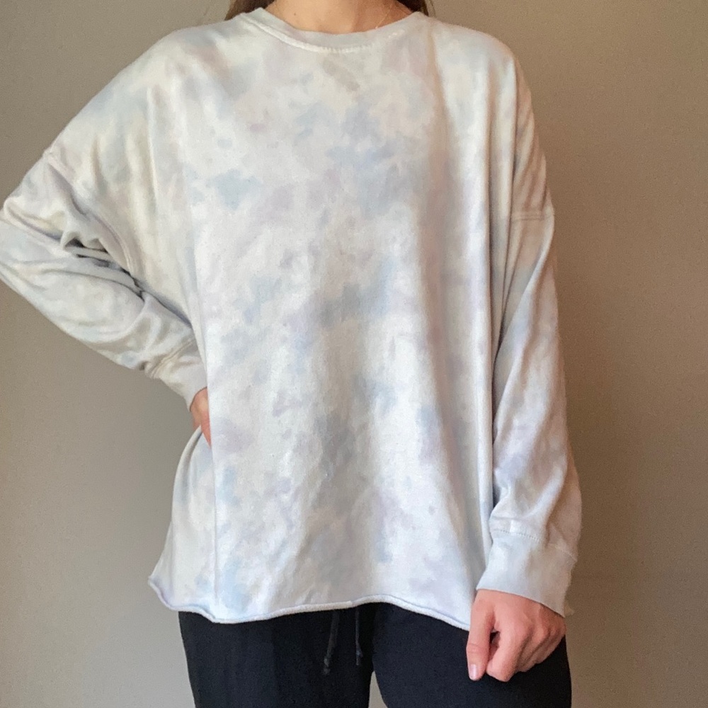 Pastel Cloud Tie Dye Crewneck Sweatshirt